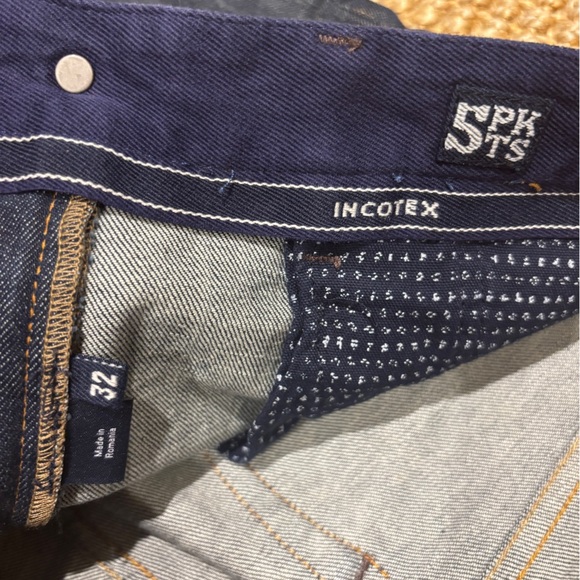 Incotex Sky Slim men’s jeans dark rinse size 32 x 32 - Picture 3 of 5